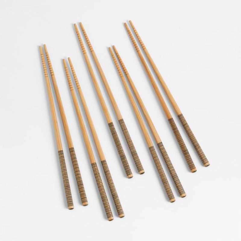 CRATE & BARREL - Palitos chinos Bambú 10 Piezas