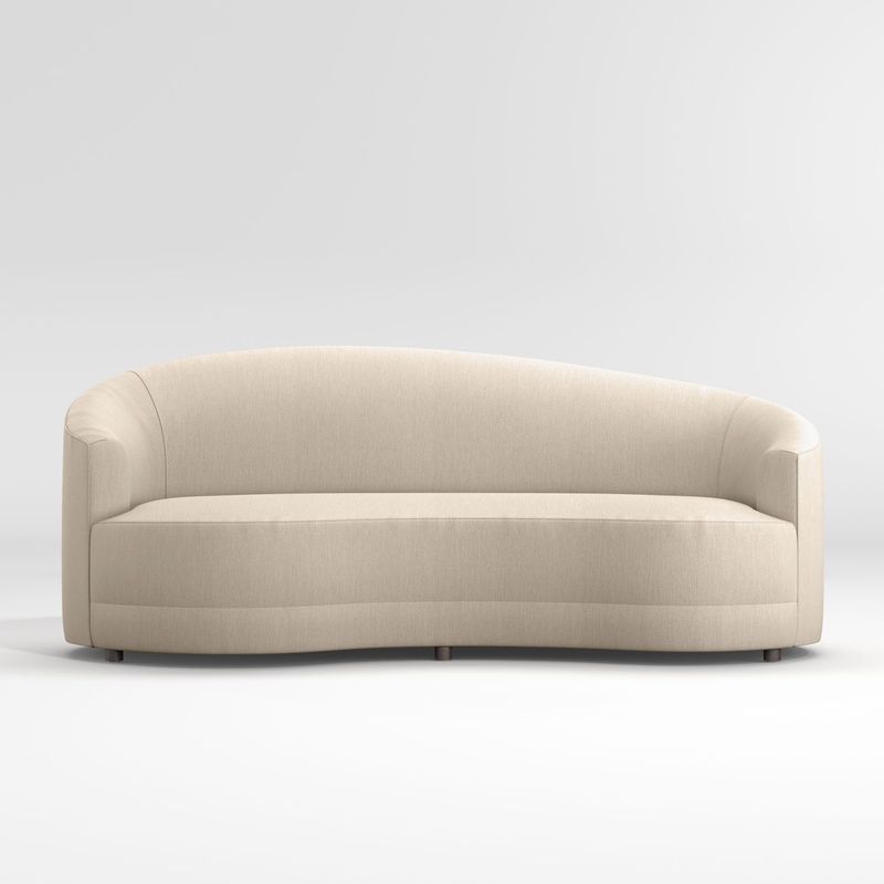 CRATE & BARREL - Sofá Infiniti3 Puestos 224 cm en Tela Gris