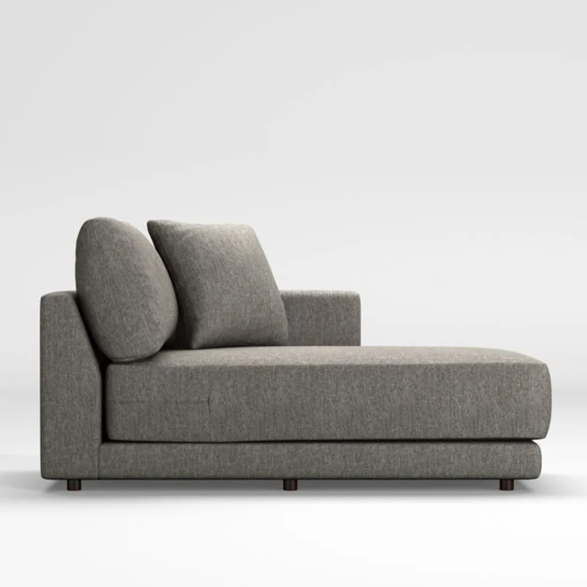 CRATE & BARREL - Chaise longue para Sofá en L Gather Derecho en Chenille (No incluye Pieza 1)