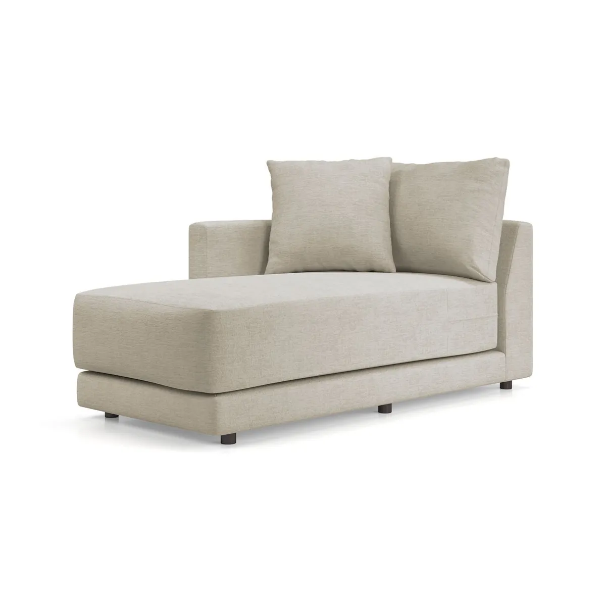CRATE & BARREL - Chaise longue para Sofá en L Gather Derecho en Chenille (No incluye Pieza 1)