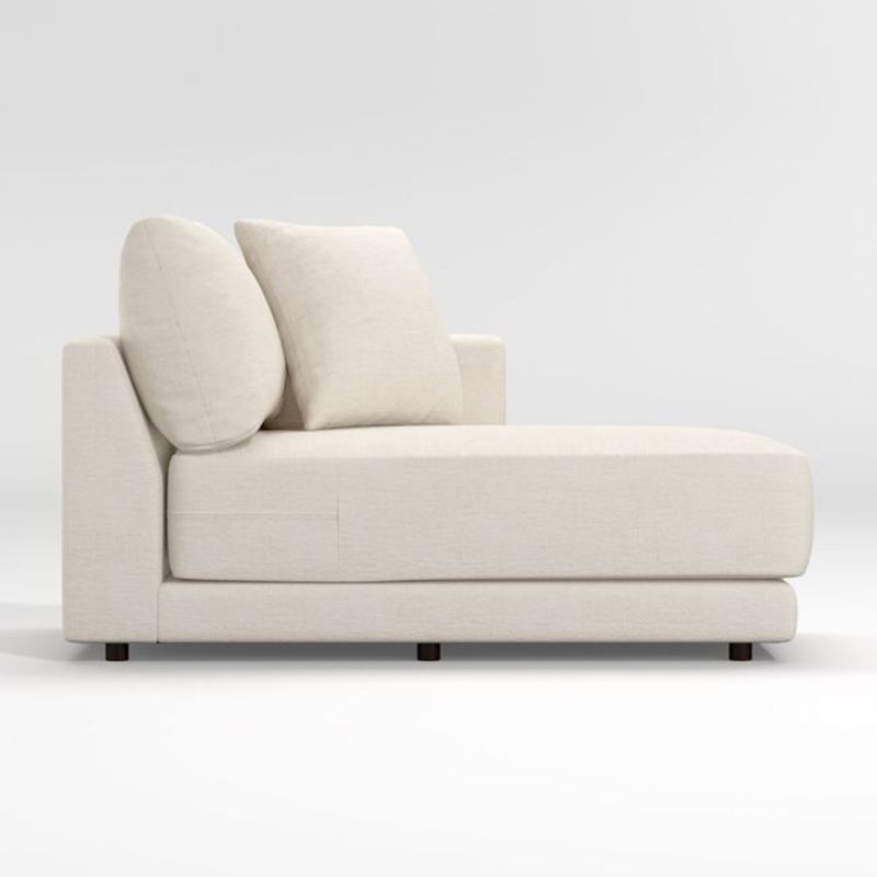 CRATE & BARREL - Chaise longue para Sofá en L Gather Derecho en Chenille (No incluye Pieza 1)
