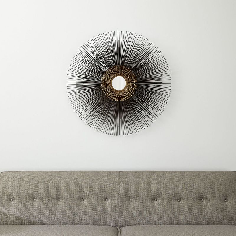 CRATE & BARREL - Espejo de Pared Starburst 76 cm 
