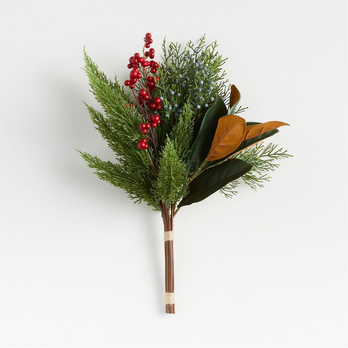 CRATE & BARREL - Rama artificial Cypress and Berry en Plástico 48 cm x 20 cm