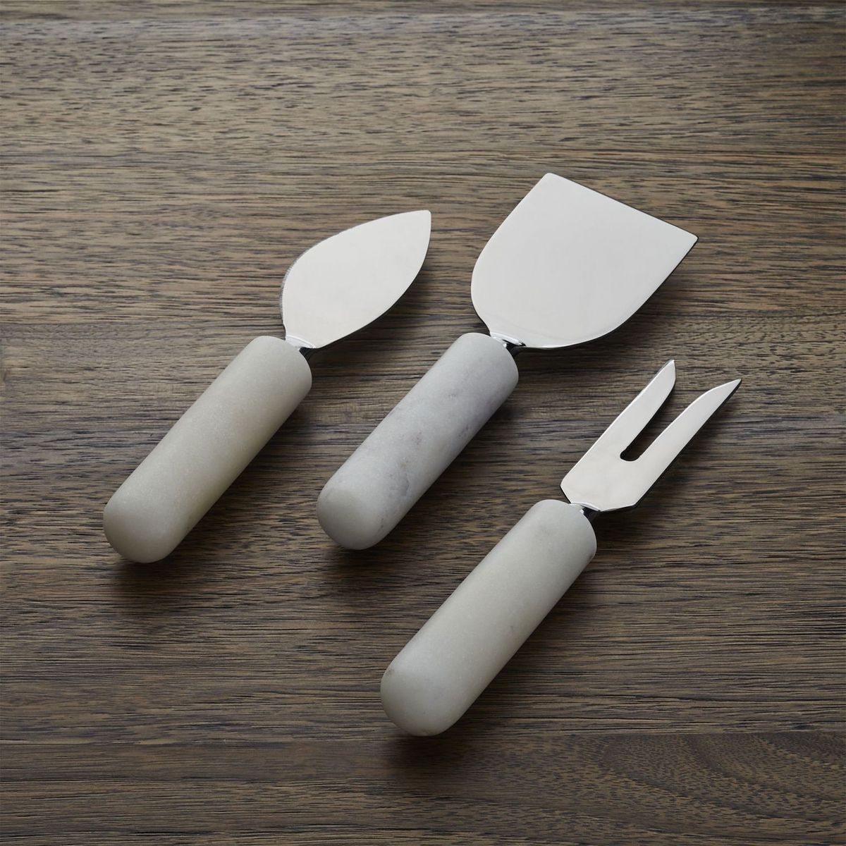 CRATE & BARREL - Cuchillos para Queso en Mármol Set x 3