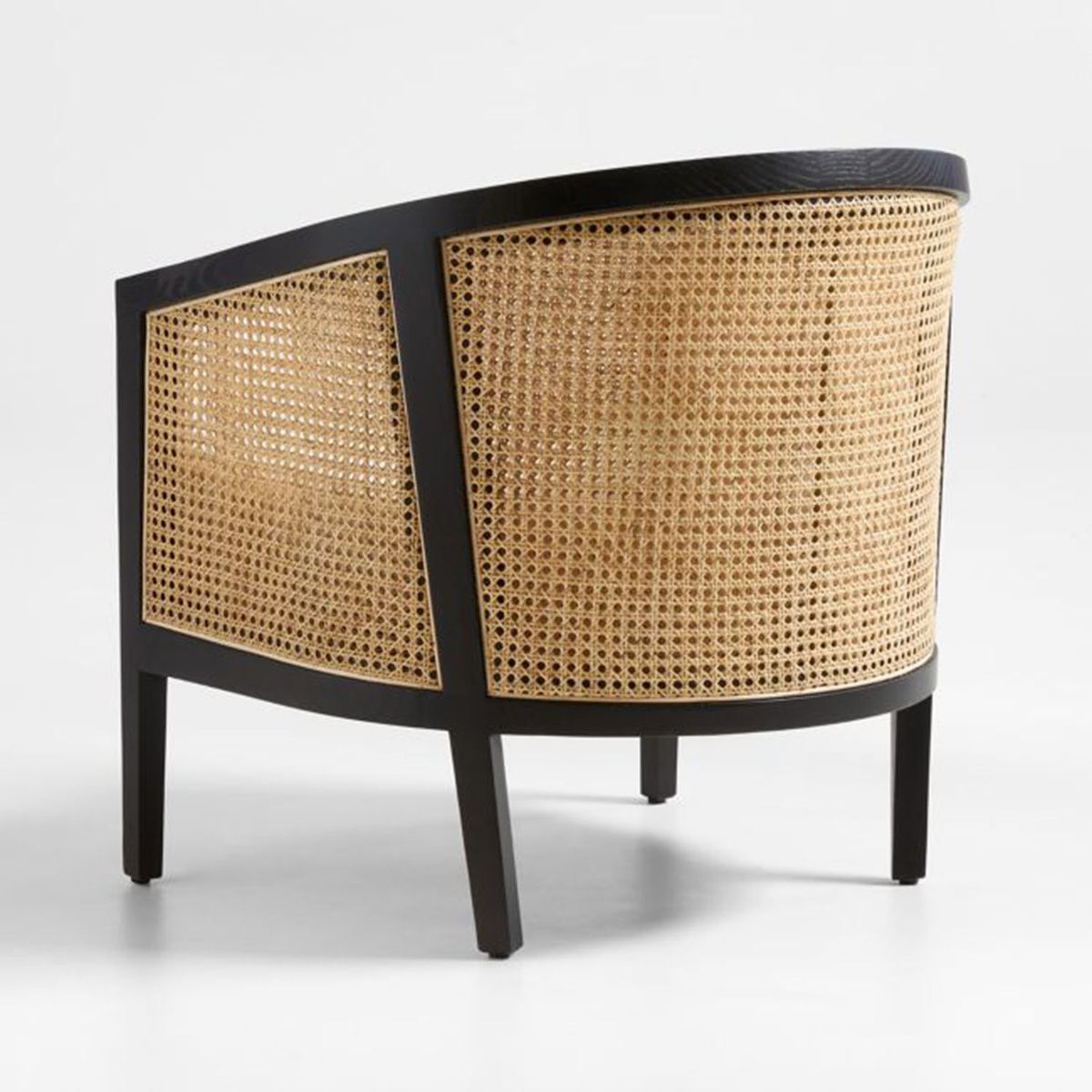 CRATE & BARREL - Poltrona Ankara negra sin cojin P1