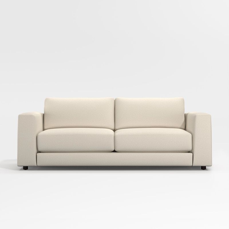 CRATE & BARREL - Sofá Peyton 3 puestos Tela