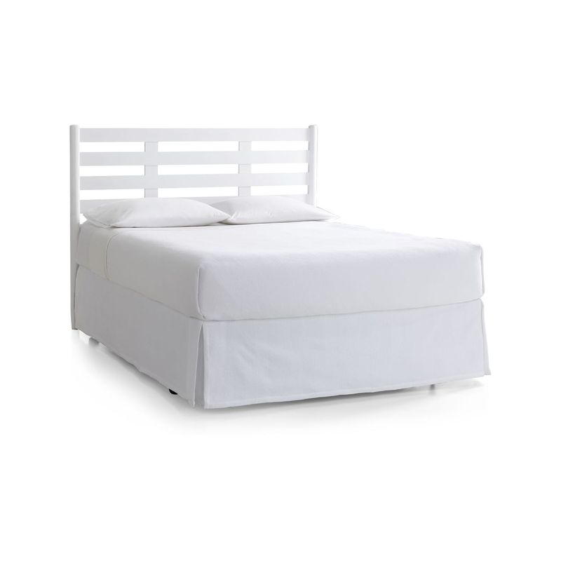 CRATE & BARREL - Cabecera Barnes Full Blanca