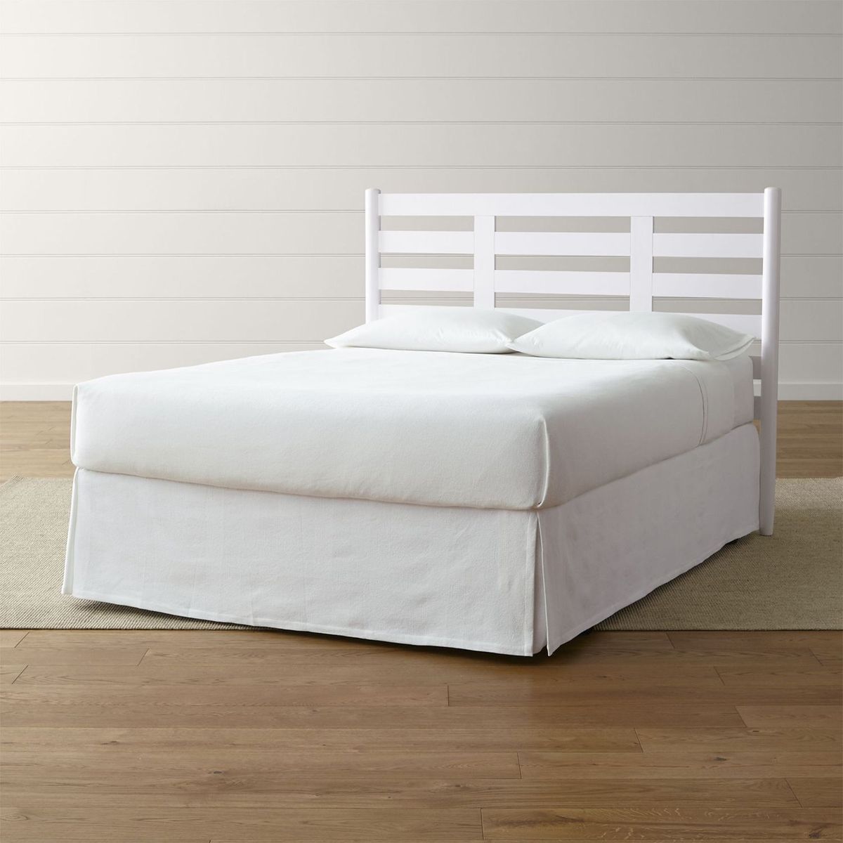 CRATE & BARREL - Cabecera Barnes Full Blanca