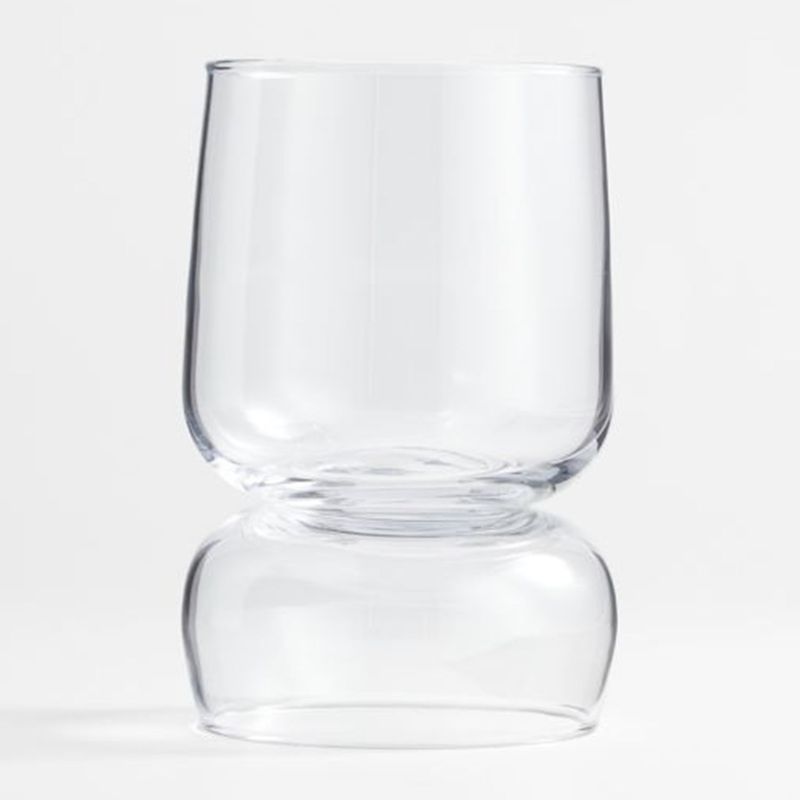 CRATE & BARREL - Porta velas Glencoe en Vidrio 23 cm x 14 cm 