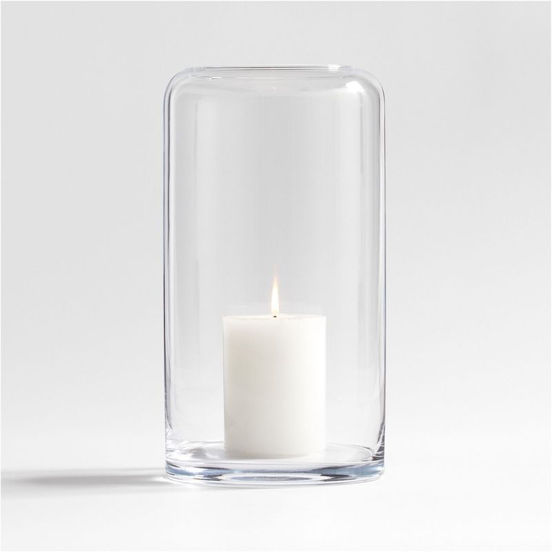 CRATE & BARREL - Candelabro Arlet Vidrio 31 x 16 cm
