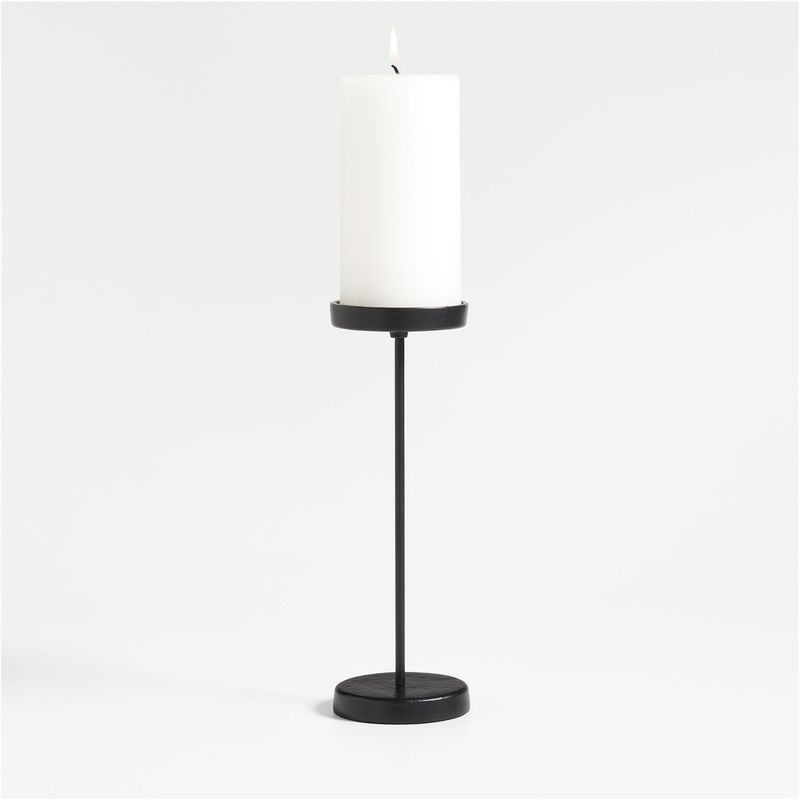 CRATE & BARREL - Porta velas Tepes en Aluminio 26 cm x 9 cm 