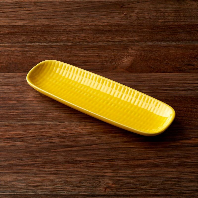 CRATE & BARREL - Plato de Servir Mazorca 25 cm