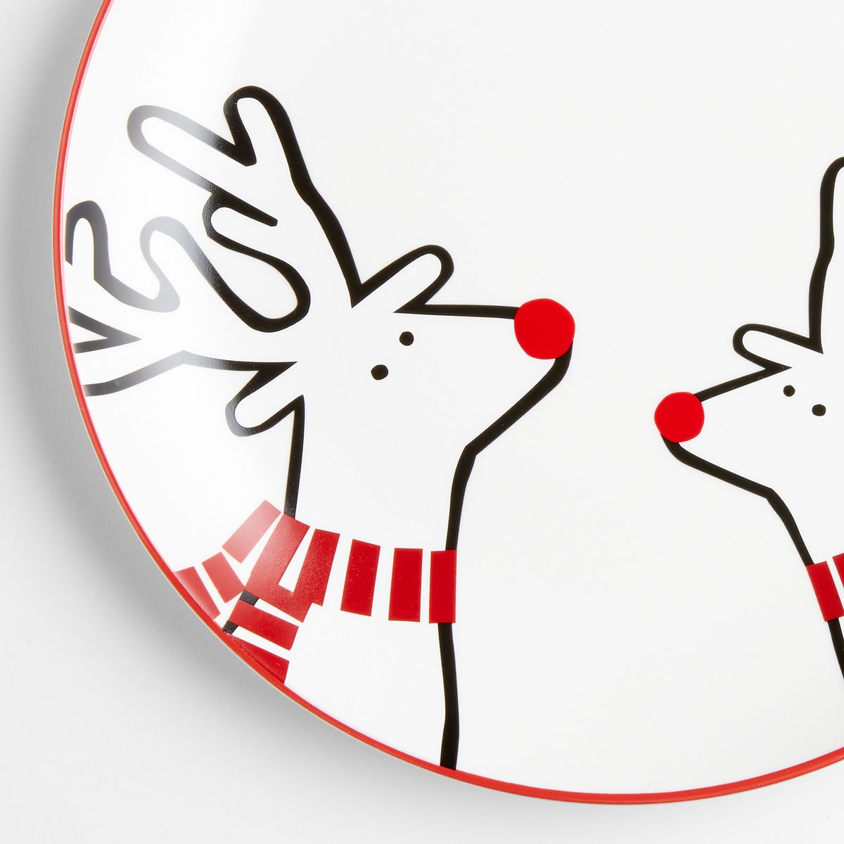 CRATE & BARREL - Plato Navideño Arctic Friends