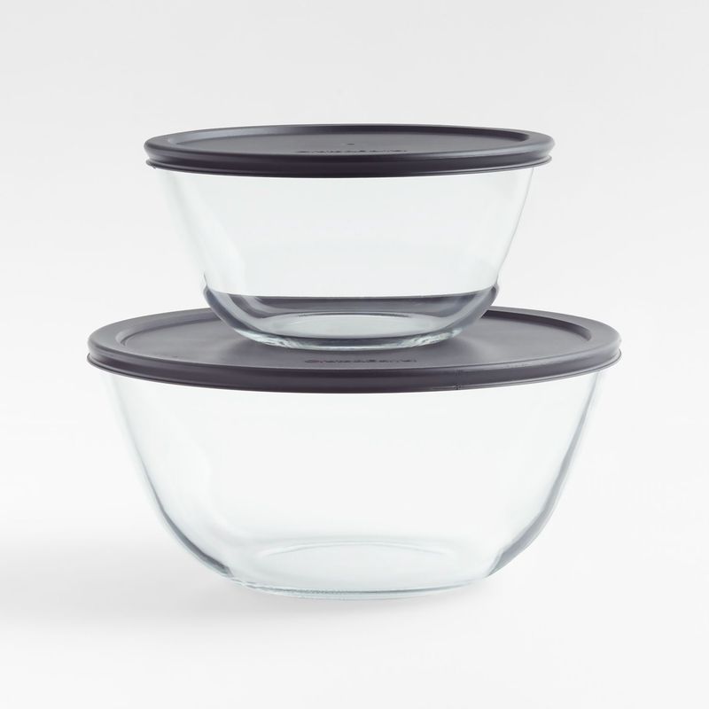 CRATE & BARREL - Bowls en Vidrio 2 piezas