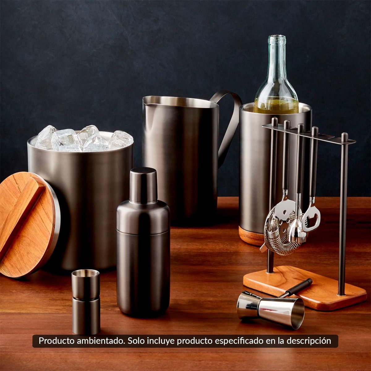 CRATE & BARREL - Coctelera Fenton en Acero inoxidable  