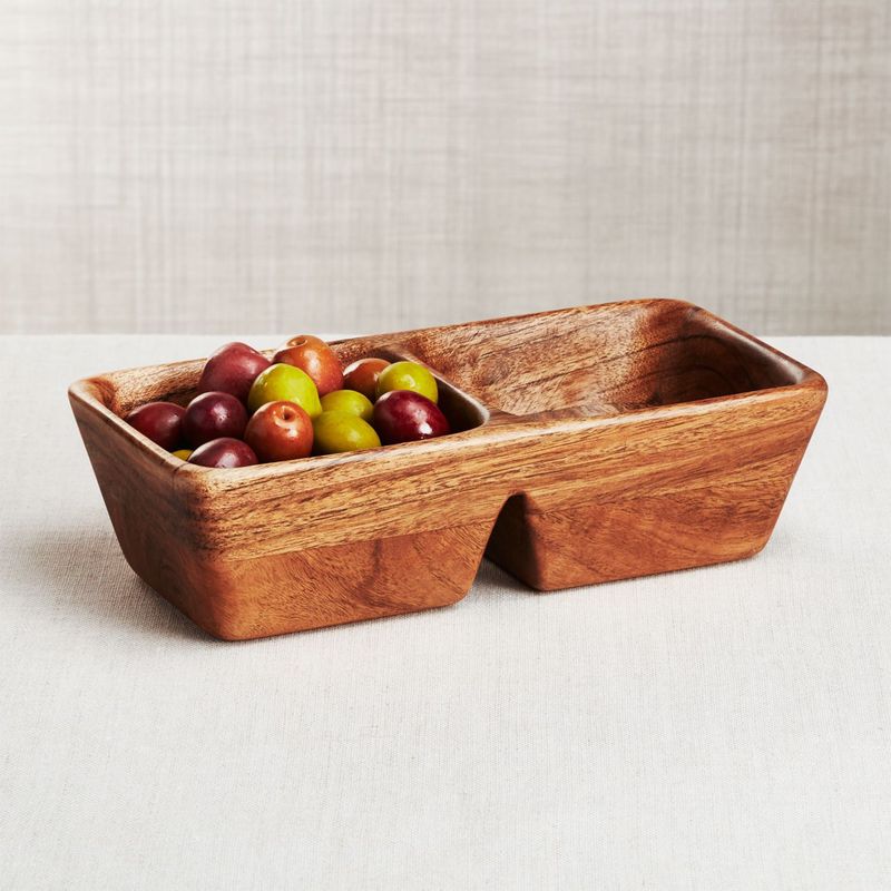 CRATE & BARREL - Bandeja Acacia Carson 