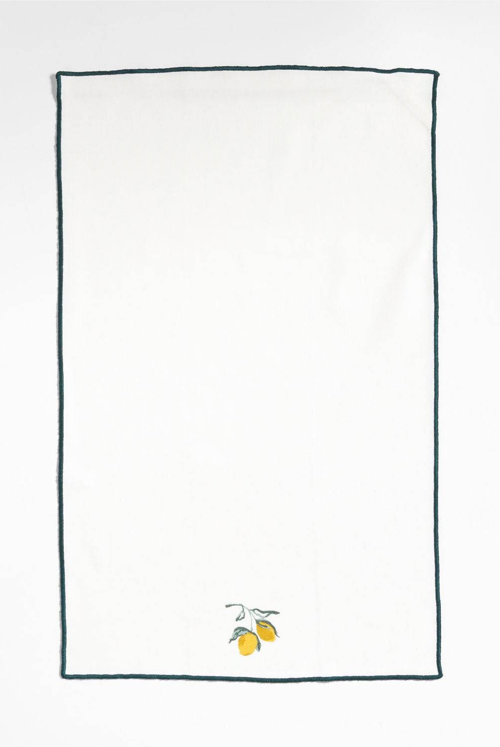 CRATE & BARREL - Toallas de Cocina Rayas Limón Set x 3