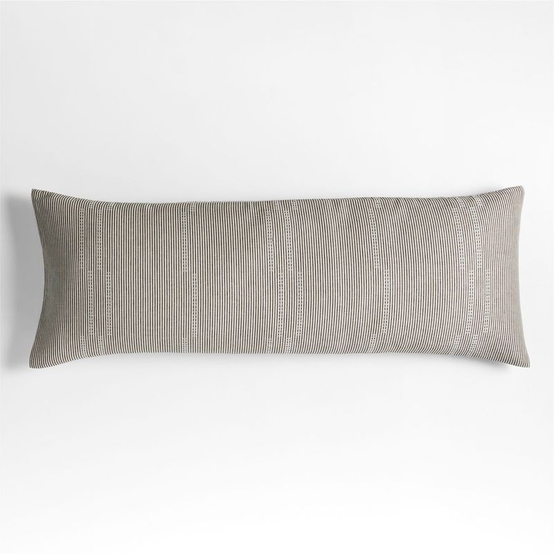 CRATE & BARREL - Funda de cojín Arli Dobby 51 cm x 137 cm