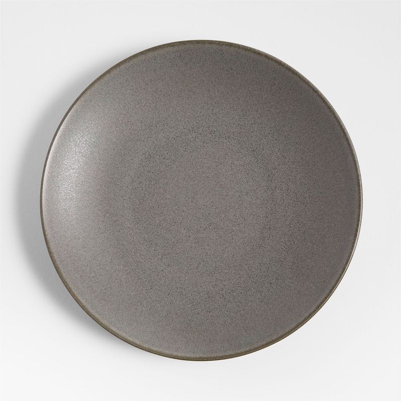 CRATE & BARREL - Plato principal Gres Craft Carbón 28 x 2 cm