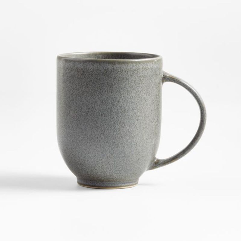 CRATE & BARREL - Mug Craft Gris en Gres 9 ml
