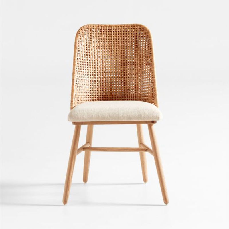 CRATE & BARREL - Silla de comedor Astrid en Lino