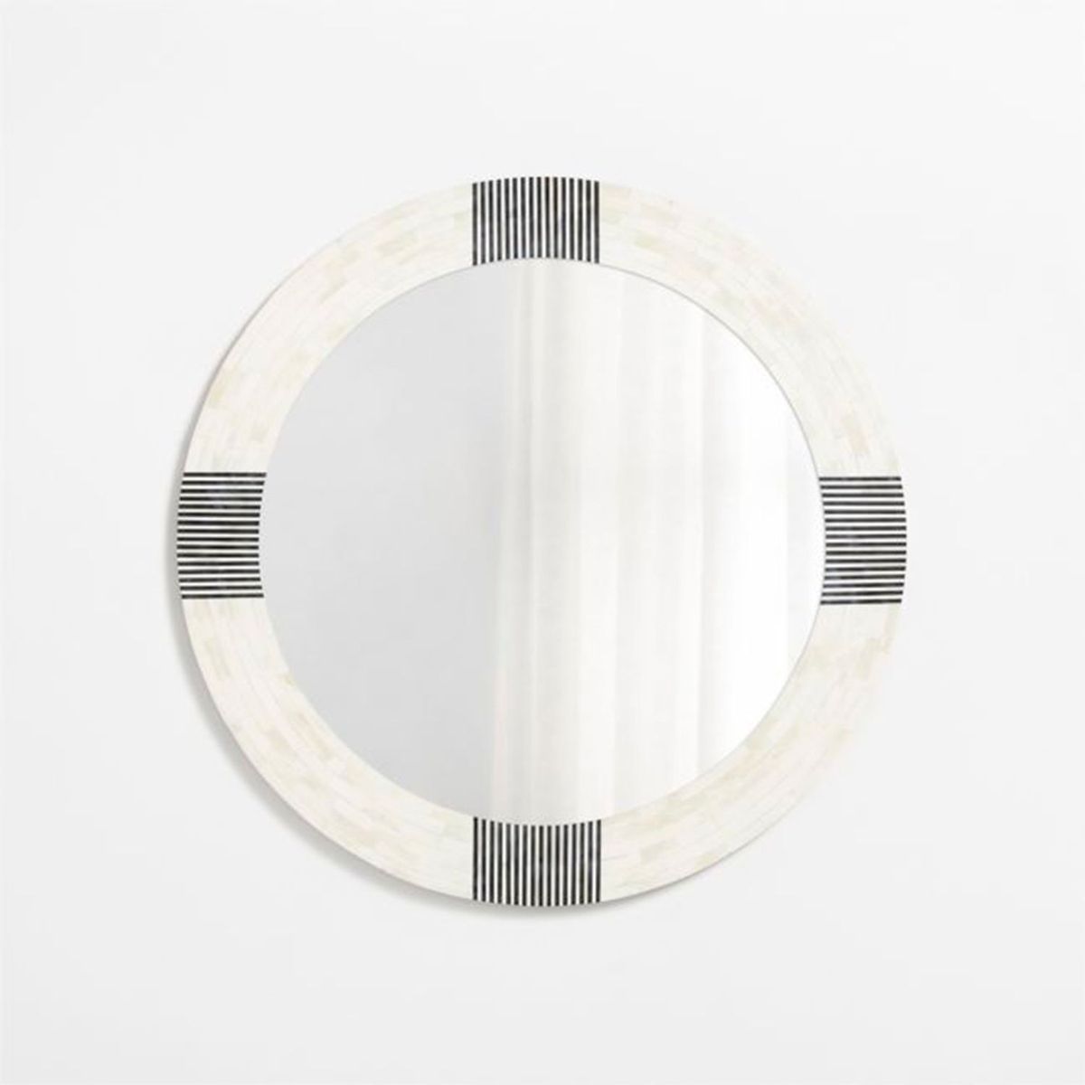 CRATE & BARREL - Espejo de pared Roman Redondo 92 cm x 81 cm