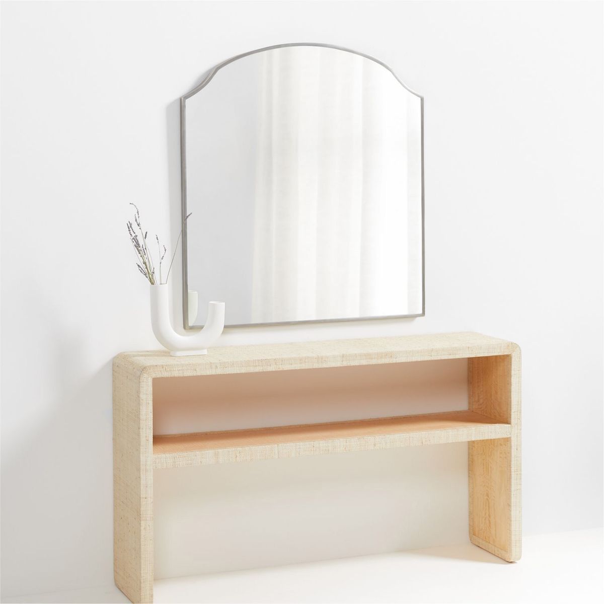 CRATE & BARREL - Espejo de pared Emmy Rectangular 102 cm x 92 cm