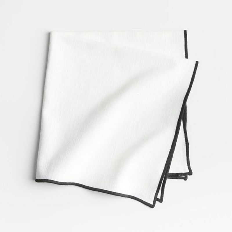 CRATE & BARREL - Servilleta Mercer Merrow Bl 56 cm