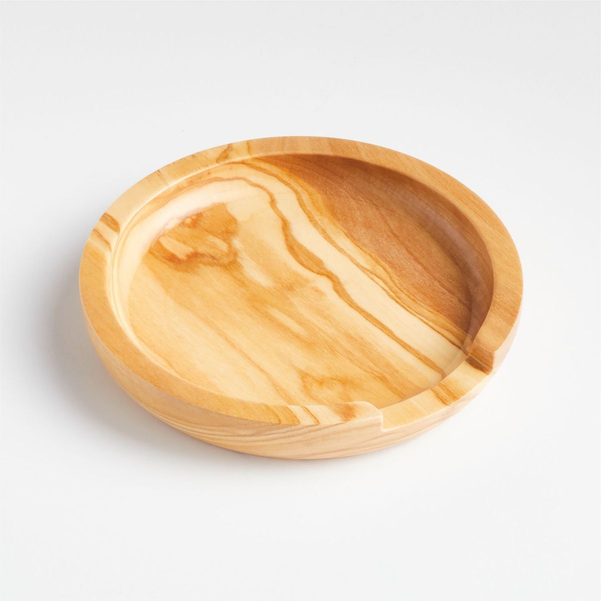 CRATE & BARREL - Apoya cucharas Olivewood en Madera  