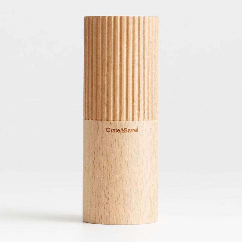 CRATE & BARREL - Pimentero de mesa Madera Hanno 15 cm