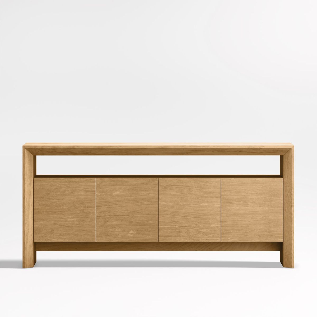 CRATE & BARREL - Consola Baja en Madera 183 cm