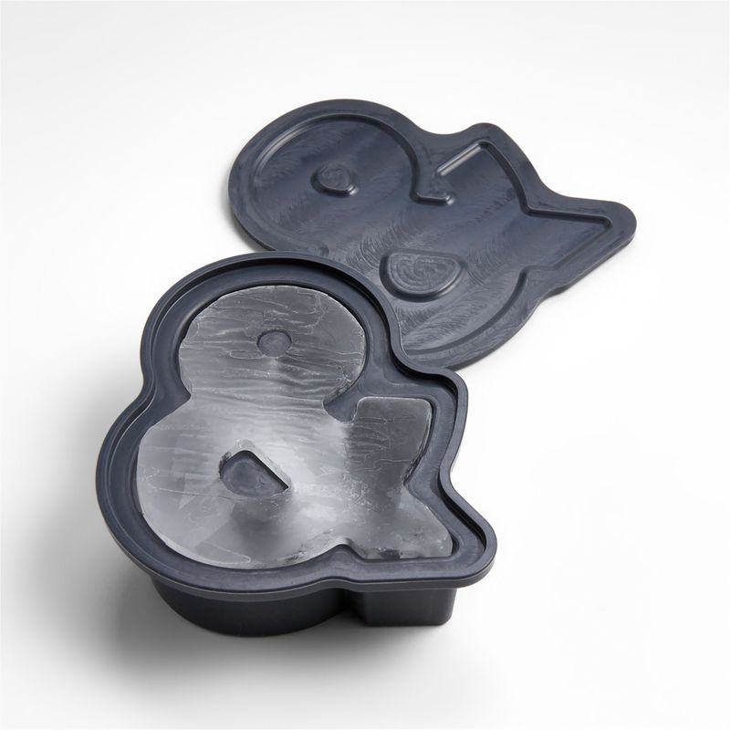 CRATE & BARREL -  Moldes para hielo Ampersand en Silicona 2 piezas