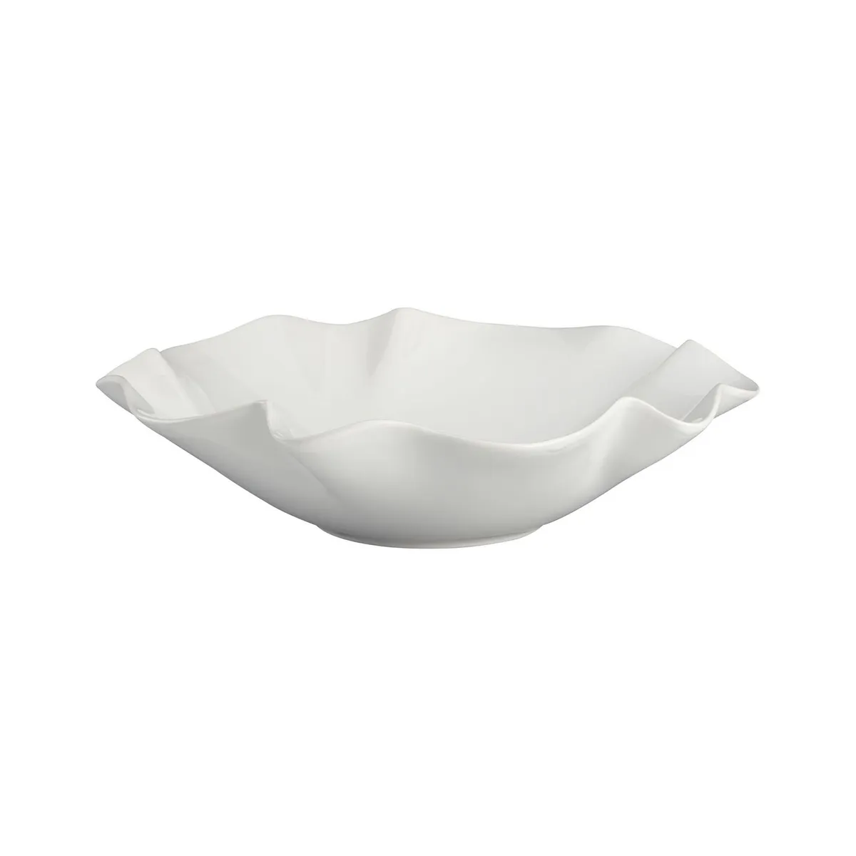 CRATE & BARREL - Bowl Ruffle en Loza 38 cm