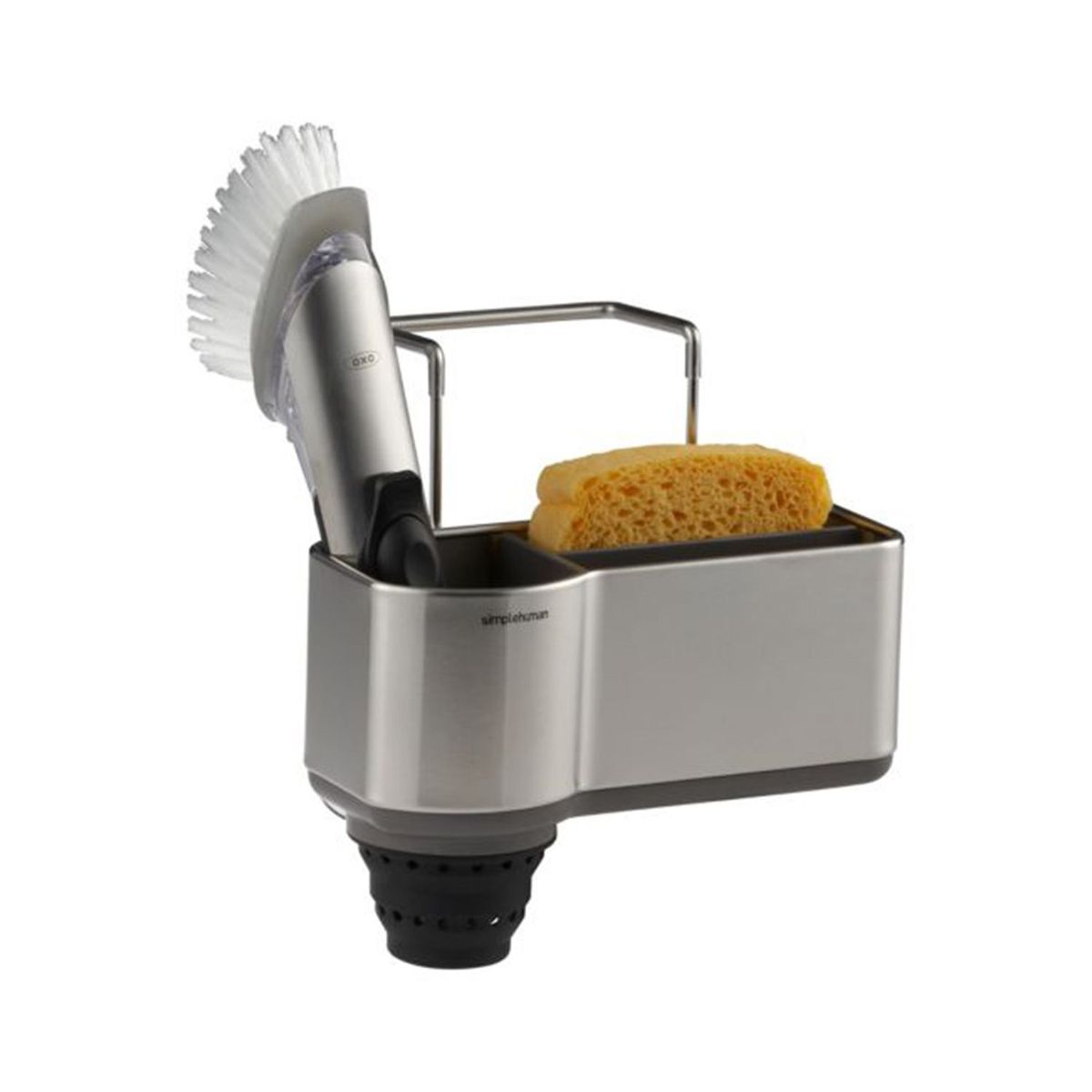 CRATE & BARREL - Organizador para Lavaplatos Simplehuman en Acero Inoxidable 20 x 19 cm 