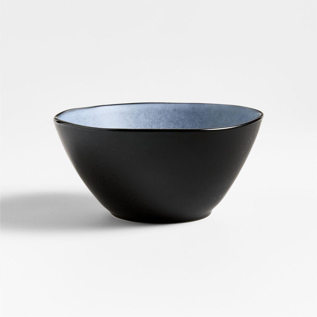 CRATE & BARREL - BOWL CEREAL MERCER ARTIC BLUE