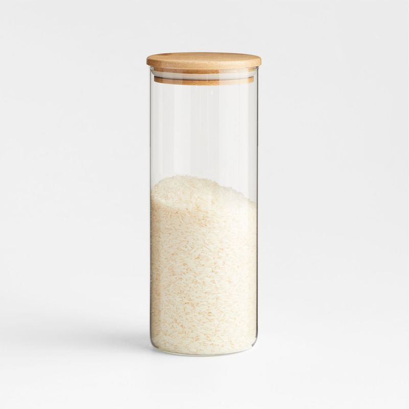 CRATE & BARREL - Contenedor 631729 Vidrio Hermetico 25 cm x 10 cm
