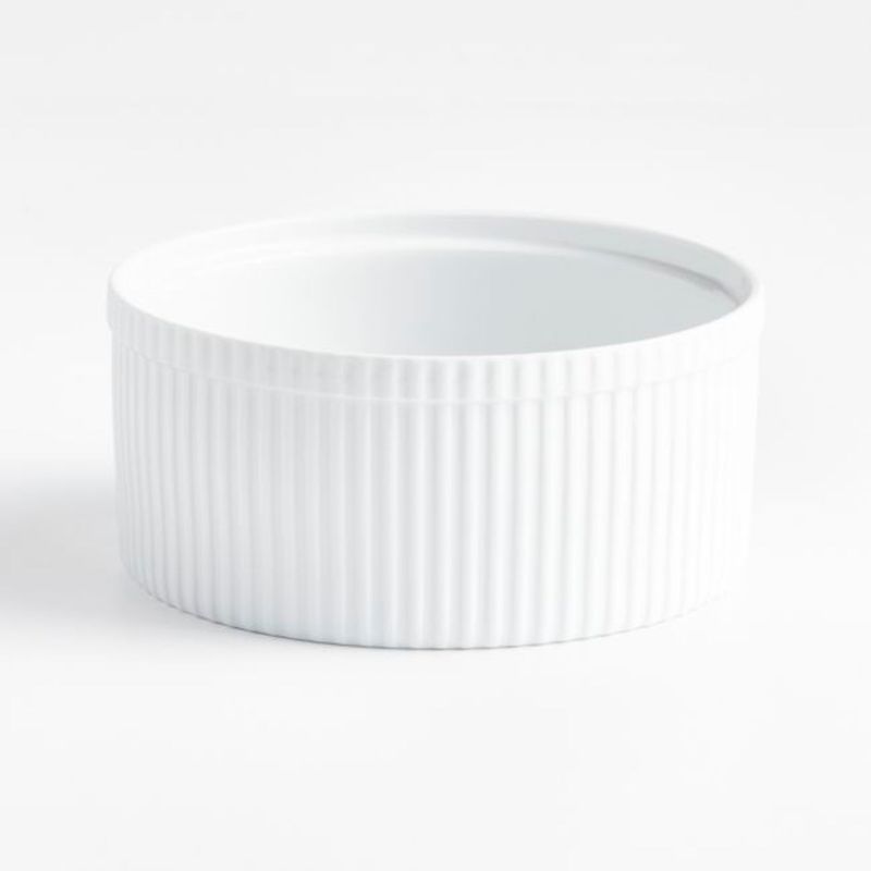 CRATE & BARREL - Refractaria Souffle Porcelana 22 cm