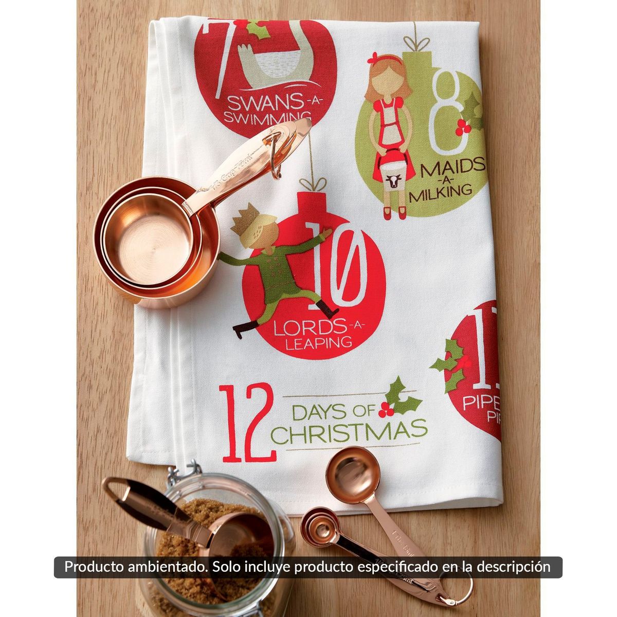 CRATE & BARREL - Juego de 4 Tazas para Medir de Cobre