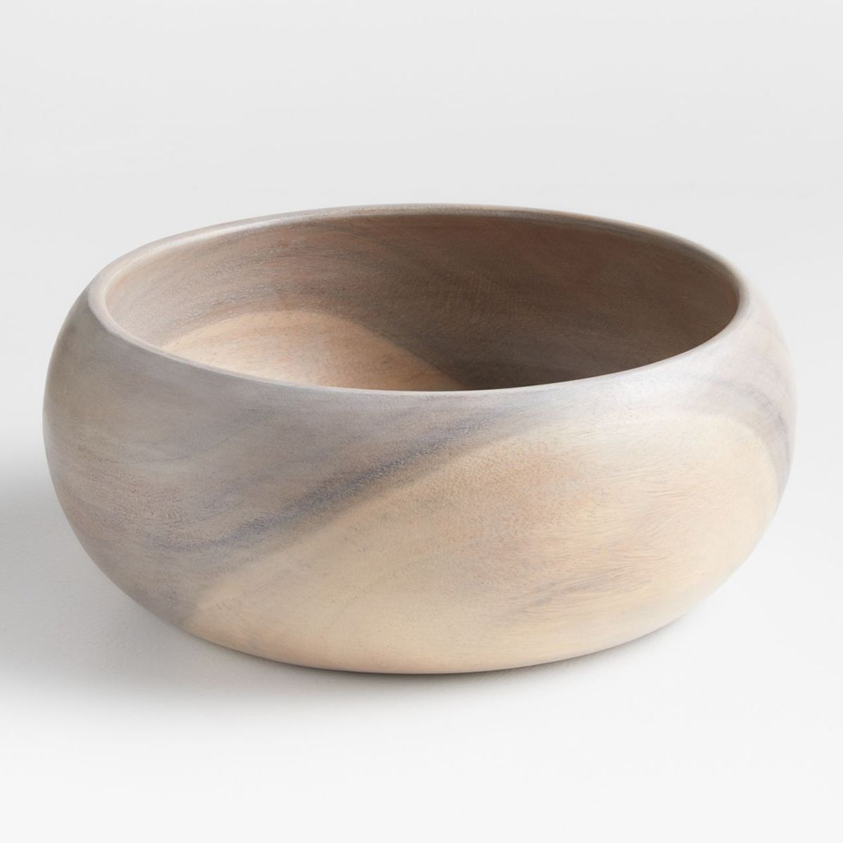 CRATE & BARREL - Bowl Tondo en Acacia 30 cm x 30 cm