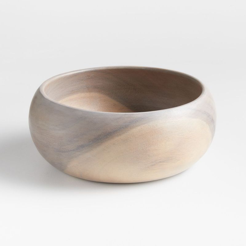 CRATE & BARREL - Bowl Tondo Madera 27 x 27 cm