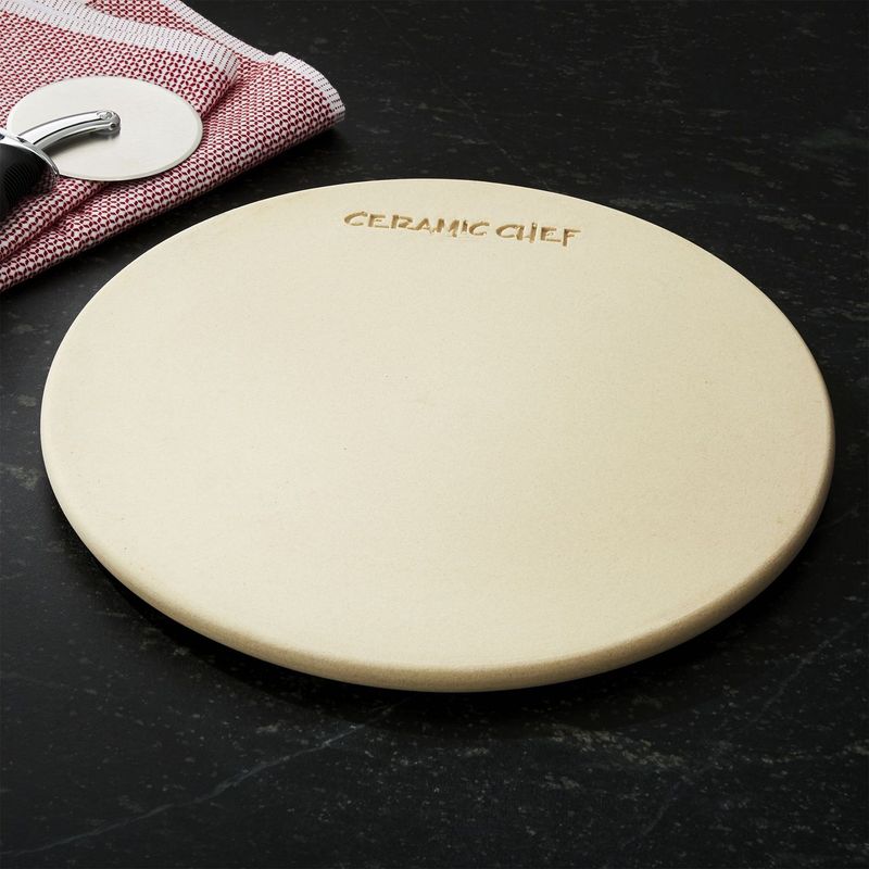 CRATE & BARREL - Piedra Redonda para Pizza/Parrilla