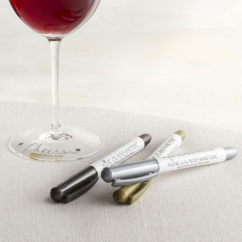 CRATE & BARREL - Marcadores de Copas de Vino Set x 3