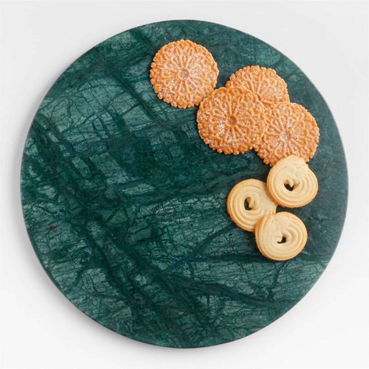 CRATE & BARREL - Bandeja Taiga Mármol 46 x 46 cm