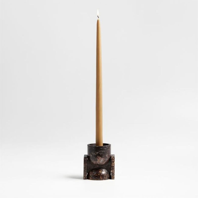CRATE & BARREL - Candelabro Noyau Mármol 11 x 11 cm