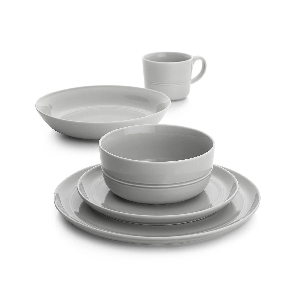 CRATE & BARREL - Bowl Hue Gris Claro 15 cm 