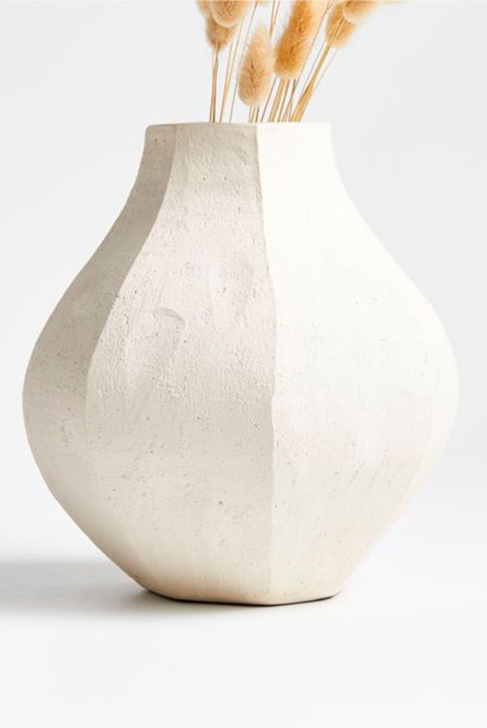 CRATE & BARREL - Jarrón Facette en Loza 22 cm x 20 cm 