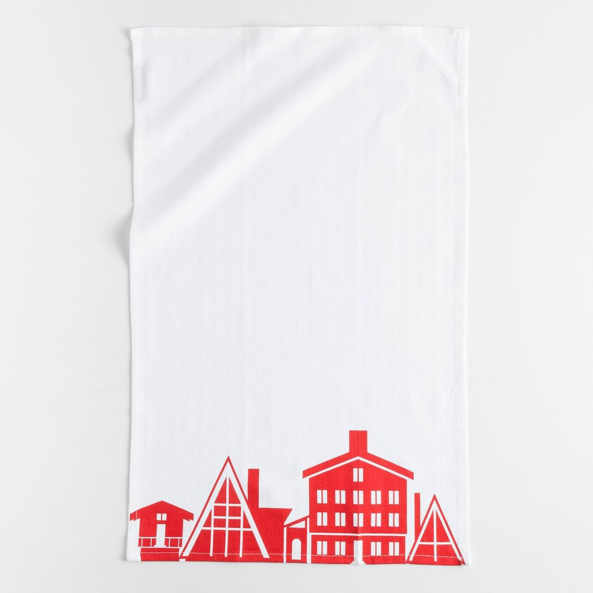 CRATE & BARREL - Toalla Holiday Village en Algodón 71 cm x 46 cm