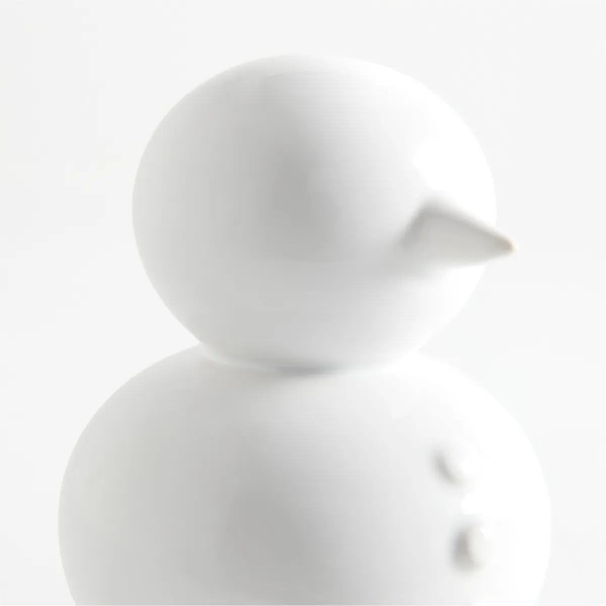 CRATE & BARREL - Adorno muñeco de nieve pequeño