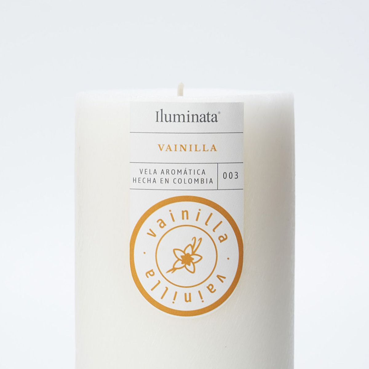 ILUMINATA - Vainilla Sólida Blanca 12 x 7 cm