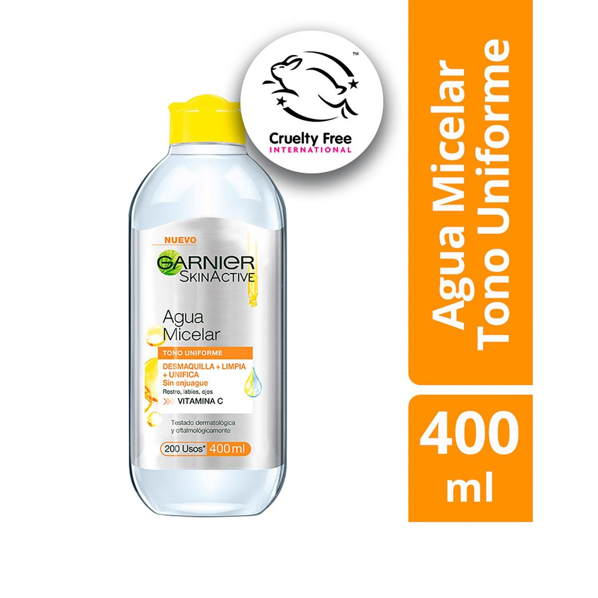 GARNIER - Agua Micelar Express Aclara Garnier para Todo tipo de piel 400 ml